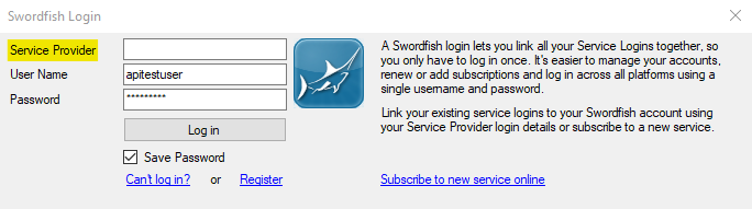 SF Logins Service Provider